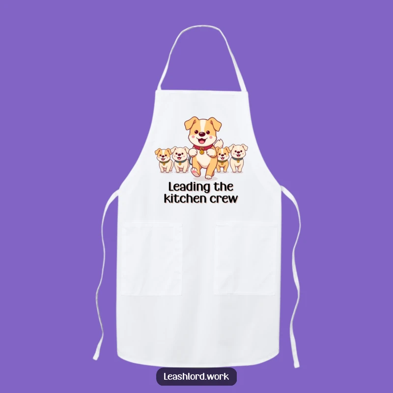 Funny Dog Walker Pack Chef Apron: Cook with Canine Comedy