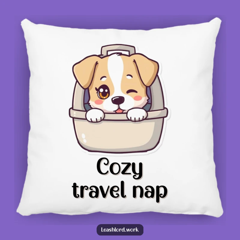 Funny Twinkling Eye Dog Carrier Pillow - Cozy & Humorous Accent