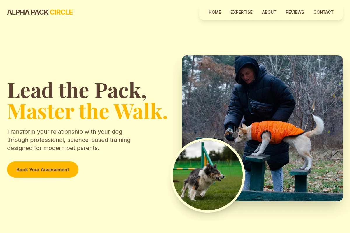Heel Dog Training