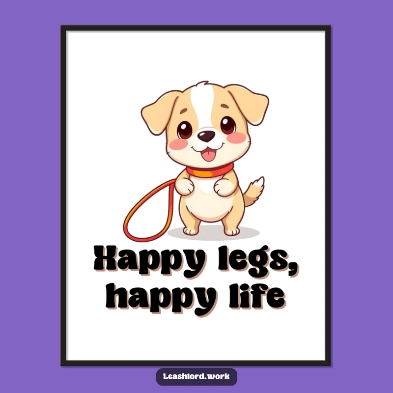 Funny Tiny Legs Dog Digital Art: Instant Adorable Download