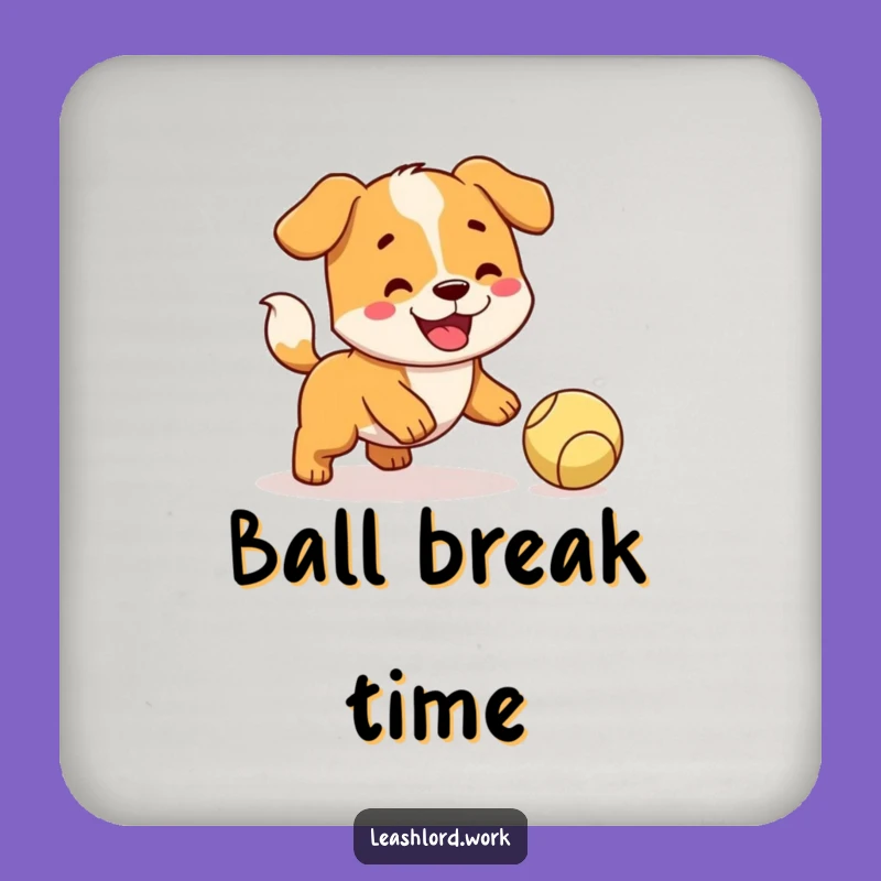 Funny Fetching Dog Coasters: Happy Pup Protection, Unique Gift