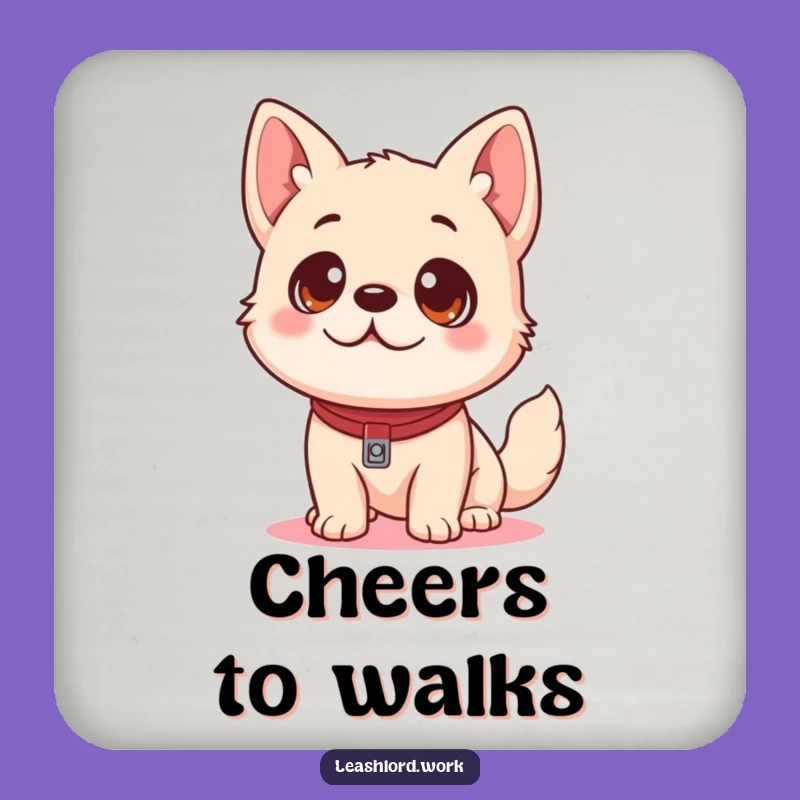 Funny Dog Leash Coasters: Playful Pup Protection, Unique Gift