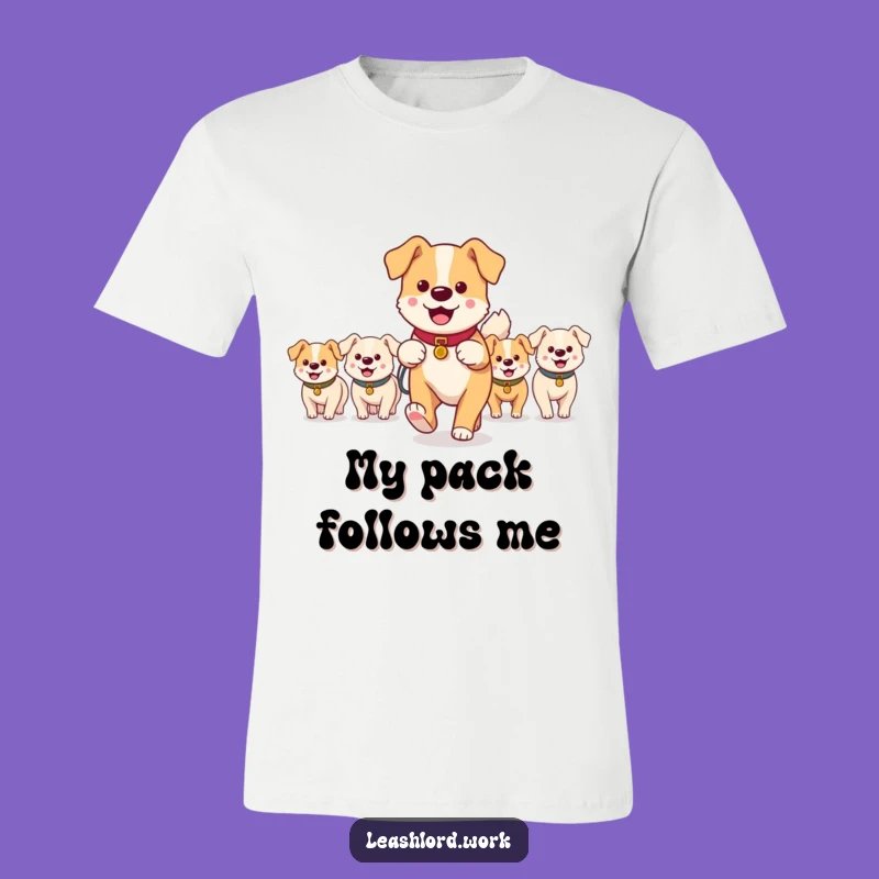Funny Dog Walker Pack T-Shirt: Celebrate the Canine Crew