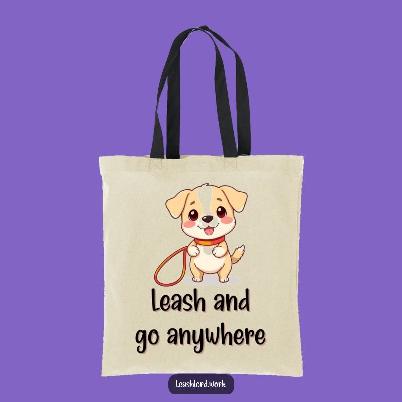 Funny Tiny Legs Dog Leash Tote Bag: Carry Your Pup's Charm